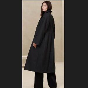 Banana Republic, Wool Trench Coat, BLACK